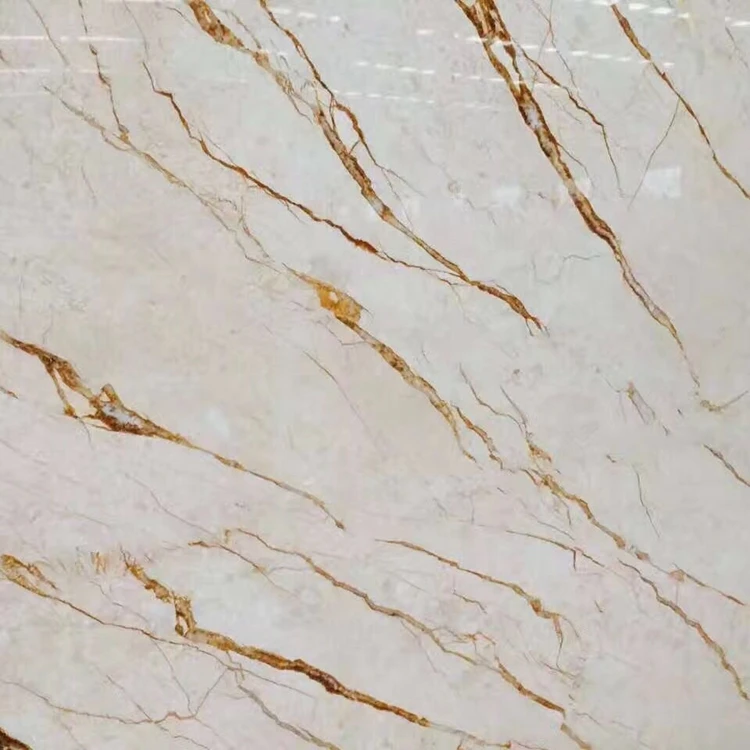 Wholesale Turkish Sofita Golden Sunsrt Beige Marble 48*48 Wall Tiles Design