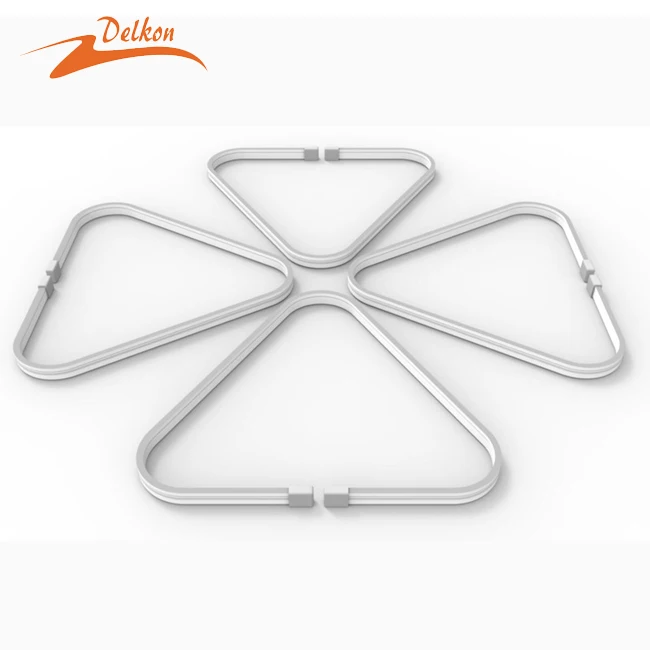 Delkon силиконовые светодиодные неоновые полосы 12*20 мм Теплый Белый LED Neon Flex DC12V/24 В Led Neon Flex