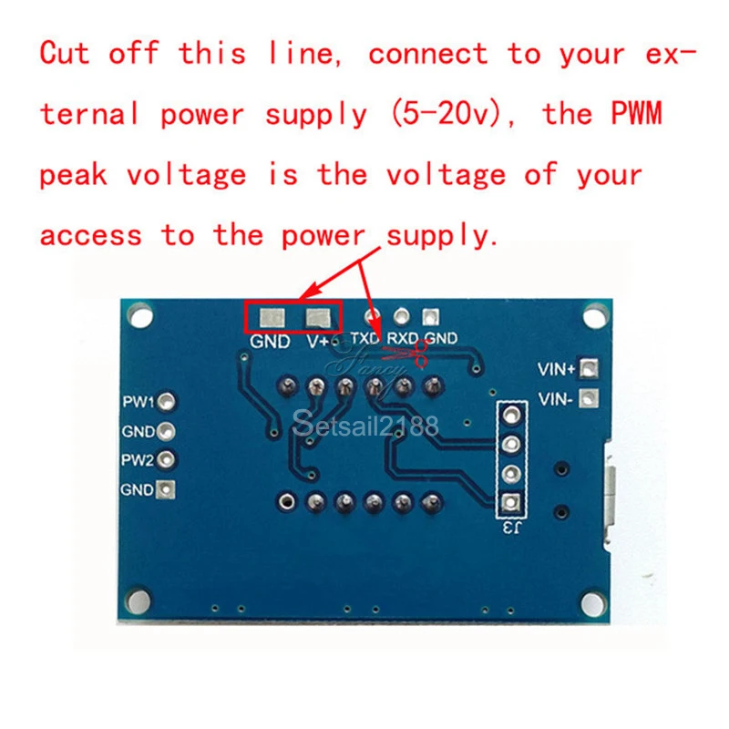 2 Channel Way PWM Signal Generator Digital Duty Cycle Pulse Frequency Module DC 5-30V Micro USB 5V Power Independent