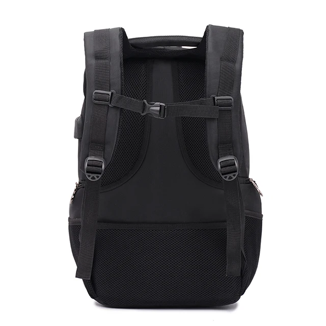 2019 new style waterproof nylon cloth backpack business casual large capacity laptop bag with USB charging headphone jack