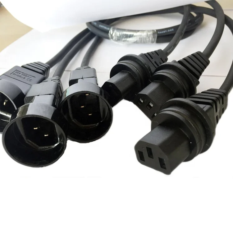 Waterproof IEC C14 Outdoor Power Cord