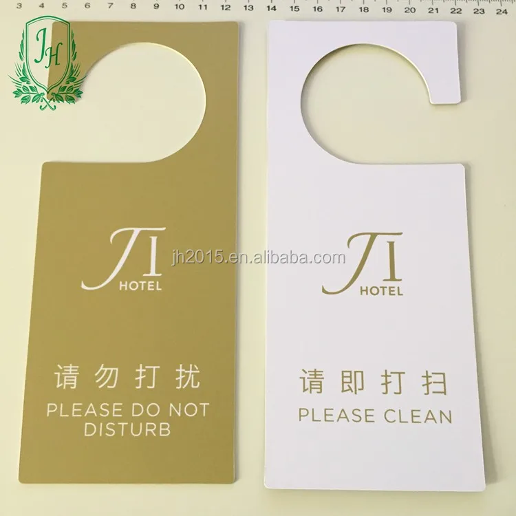 hotel door hangers Do not disturb plastic sign