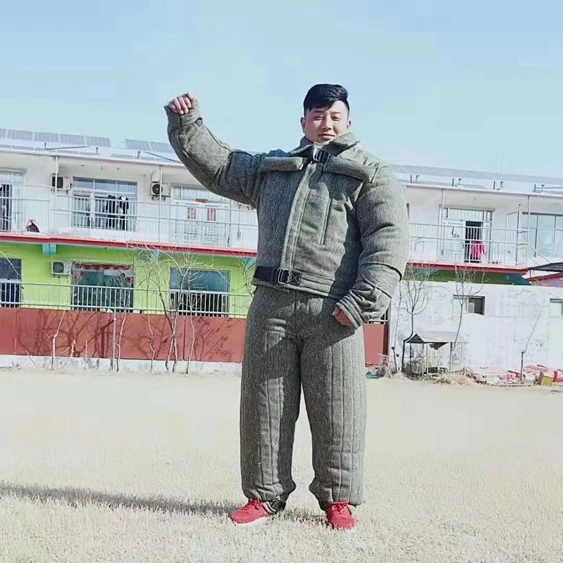 2019 Wholesale Dog Bite suit Dog flax Training Protection  Suit Bite