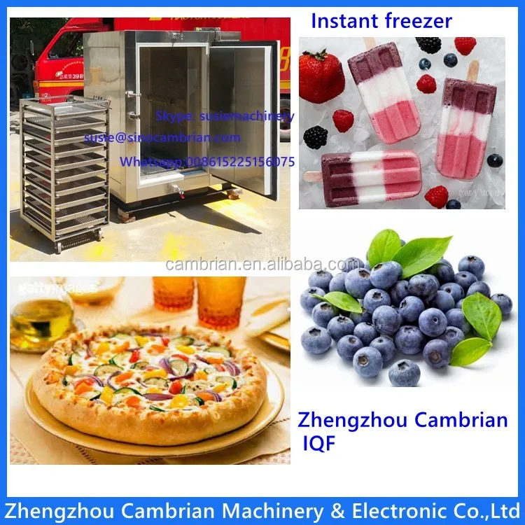 
Touch screen IQF stainless steel cabinet fast freezing industrial liquid nitrogen freezer with -120C lowest temperature 