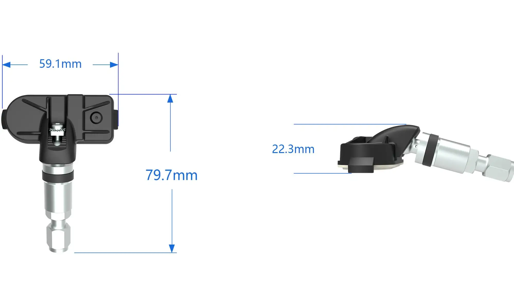 Tire pressure monitor system tpms sensor external or interal