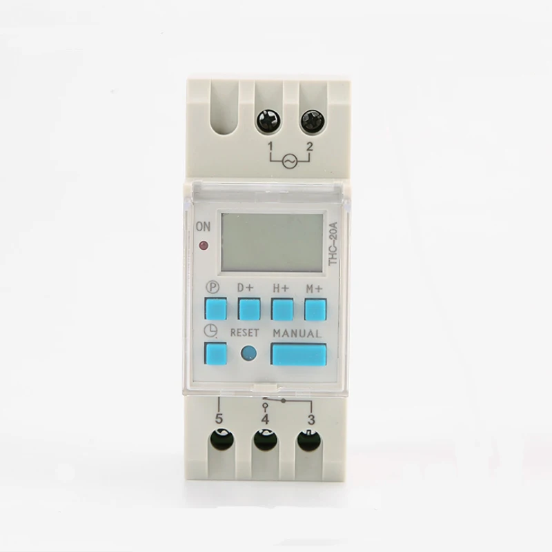THC-20A(AHC-20A) Din Rail Mounted LCD Programmable Timer Switch Weekly Programmable Time Switch