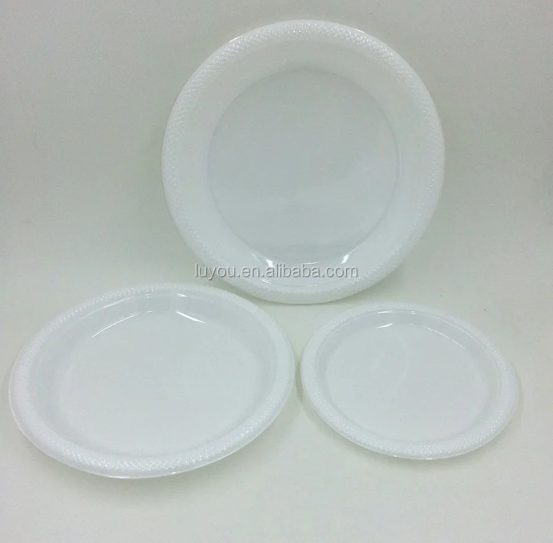 
disposable plastic color party snack plate 