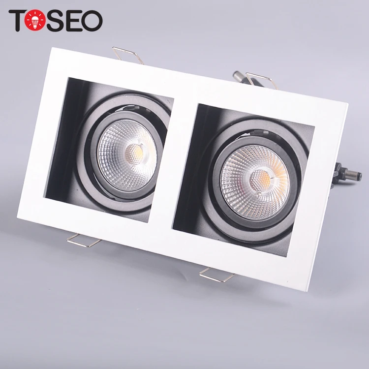 Europe Hot Selling IP65 GU10  Square  Fireproof Ceiling Downlights  Recessed Double Led Downlight