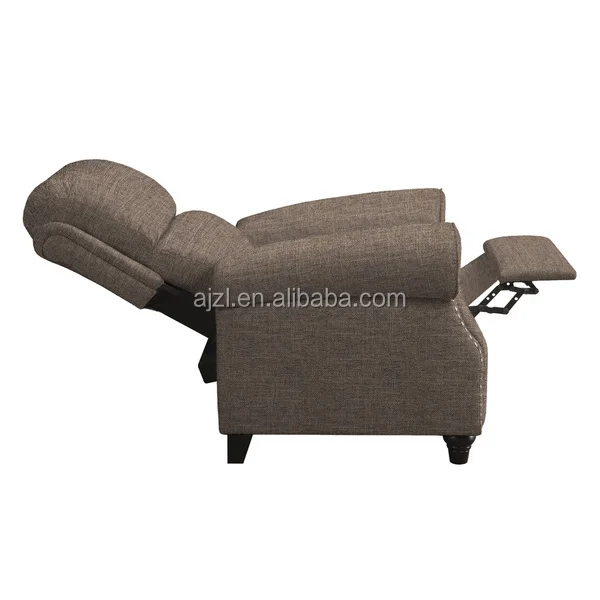 
Brown Linen Push Back Recliner Chair 
