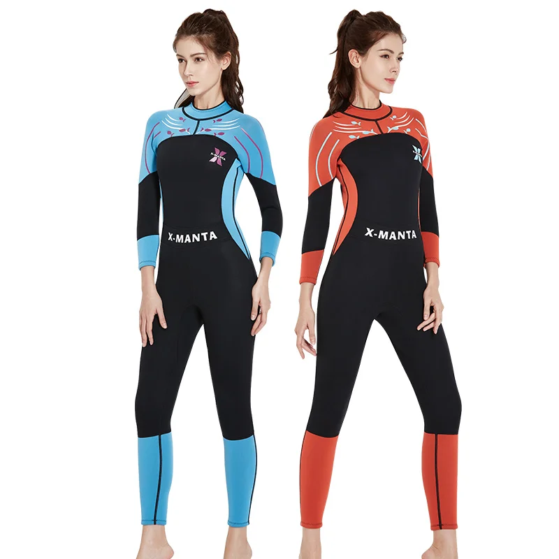 women wetsuit 3mm 1 piece suit full body girl wet suit