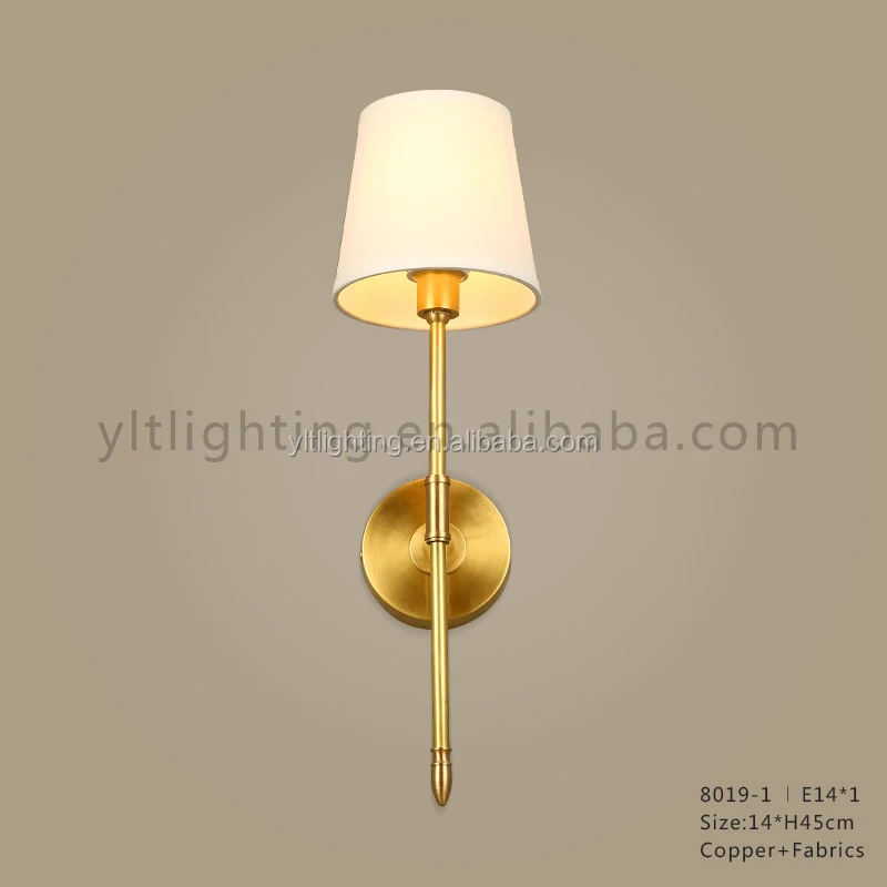 
Copper and Fabrics Wall Lamp Hotel Home Living Decorative LED Wall Lamp Modern Wandlamp Customizd Lightings Loft Vintage Lamp 