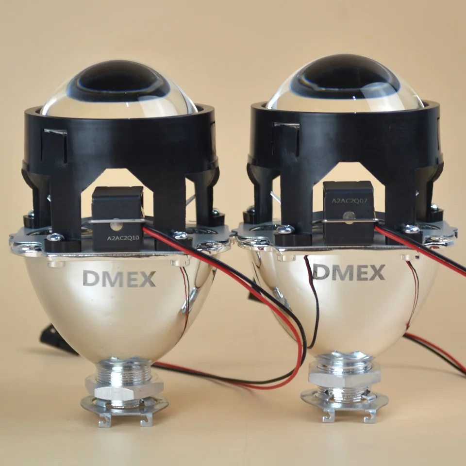 DMEX H1 Mini HID Projector Lens Bi-Xenon HID Projector Lens Light Angel Eyes Cay Styling H4 H7 Headlight House
