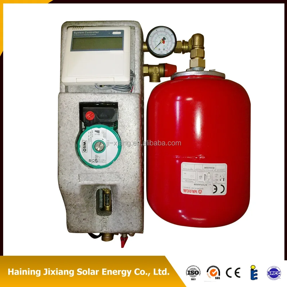 Split pressure Bearing Solar water Heater Heat pipe solar vacuum tubes collector with split water tank for hot water With coils