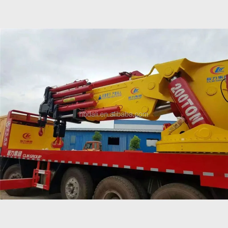 200Tons heavy Knuckle boom truck mounted crane for lifting