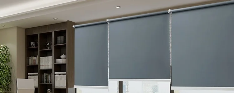 Horizontal roll up blinds paper fabric