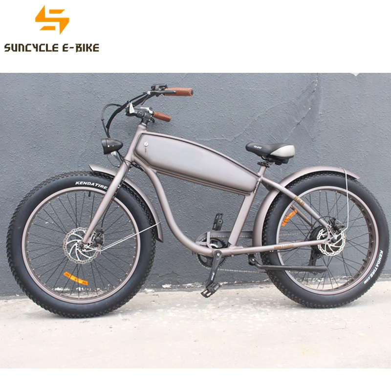 Suncycle пляж крейсер Электрический велосипед со скрытым батареи электрический велосипед ретро