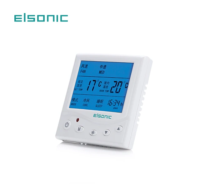 HVAC aidconditioning Programmable digital  chiller water smart controller modbus for fan coil lcd thermostat