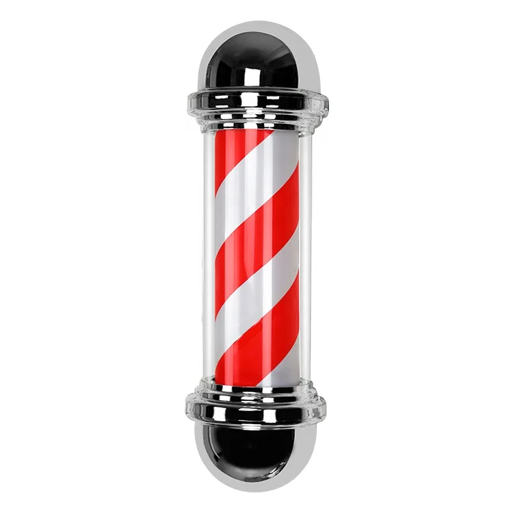 FACTORY HD-50 Barber Pole LED Light,Hair Salon Barber Shop Open Sign,Rotating Red White Blue LED Strips