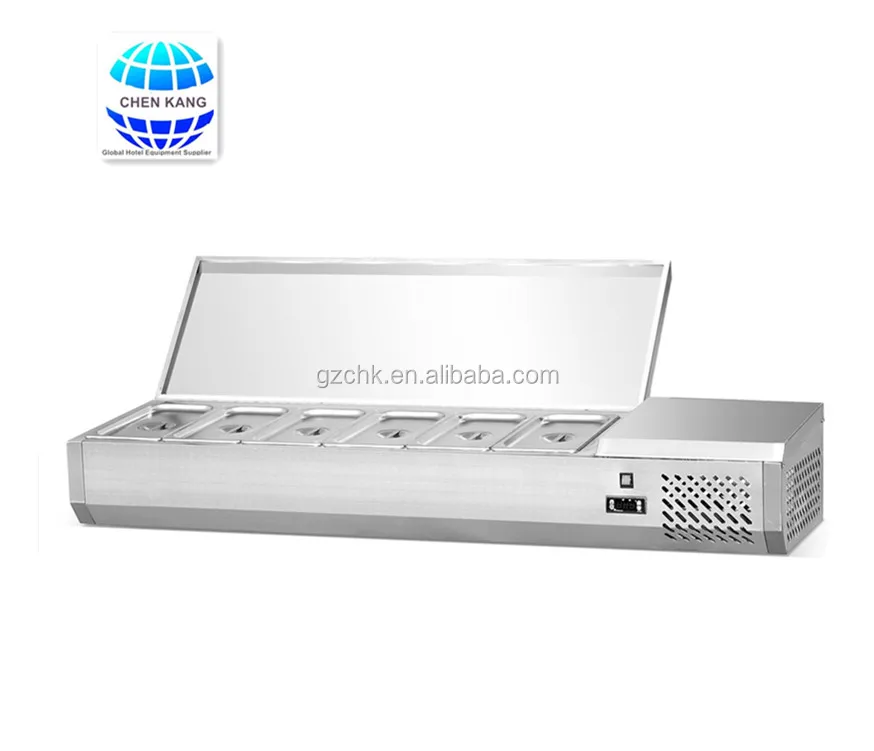 Cold display chiller /table top GN pan buffet cold food display