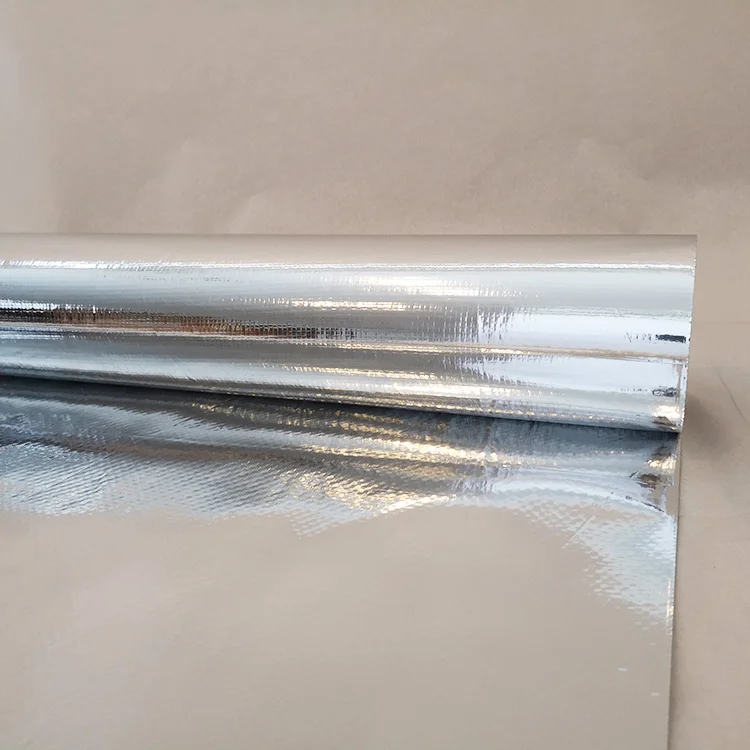 oxygen barrier single side aluminum film coated woven fabric