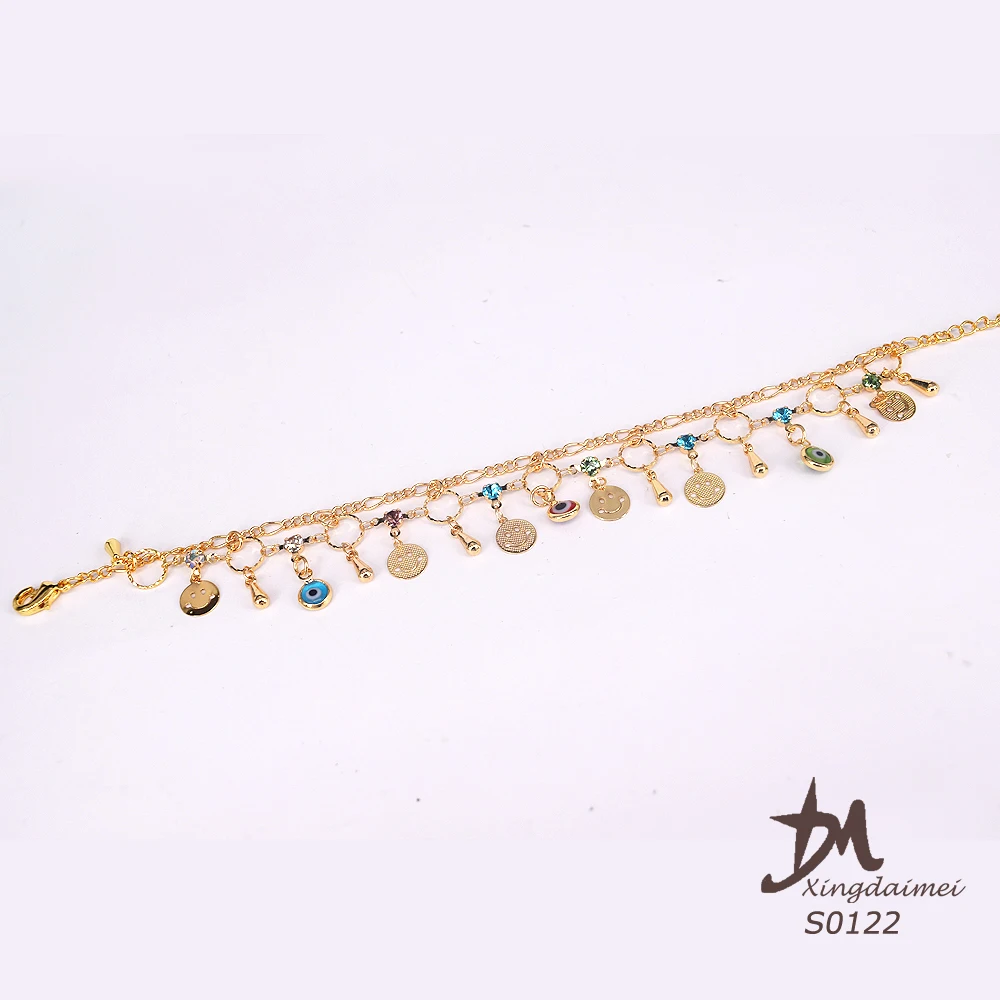 
new design Anklets Fashion 18K gold women Bracelet Anklet S0122 