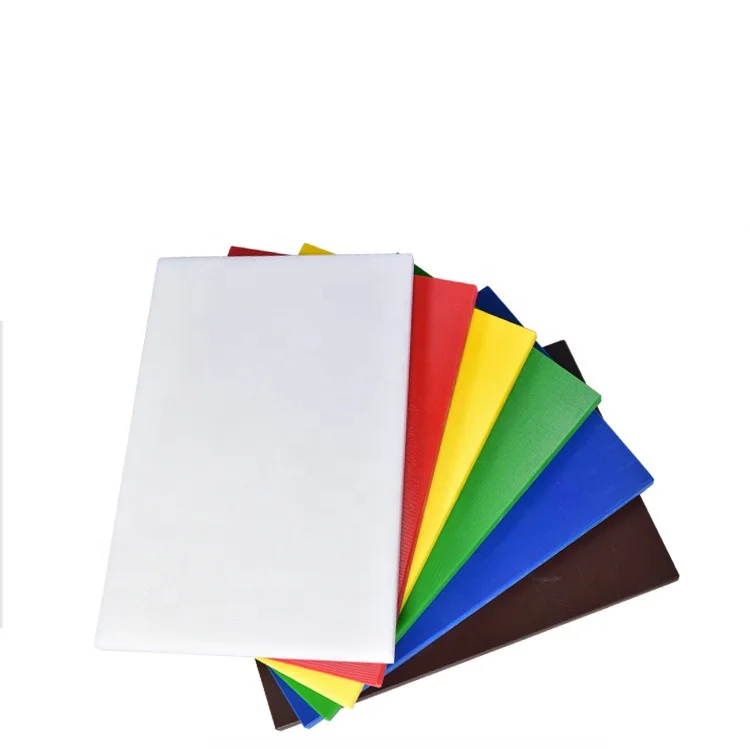 380mm useful rectangle polypropylene plastic cutting board set for chopping in kitchen