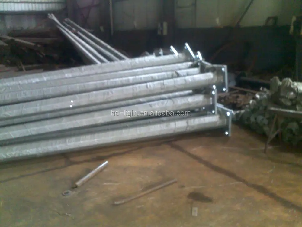 
Galvanized Round Type 9M Outdoor Light Poles Manufacturer 