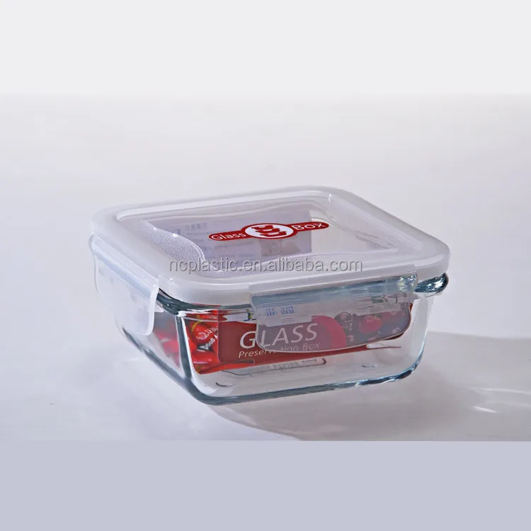 550ml Square Bread Box, Food Dispenser for Home Kitchen or Restaurant