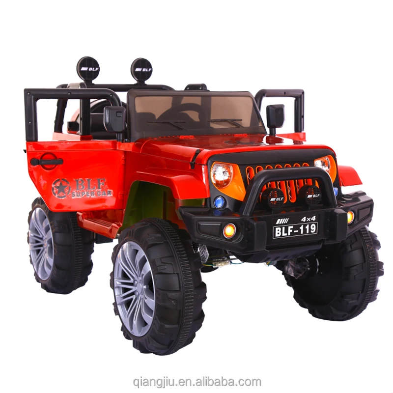 Factory 4 leather seat classic white color big baby cheap ride on SUV jeeps kids Electric cars with four motors