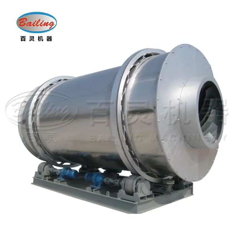 Three-drum dryer for quartz sand