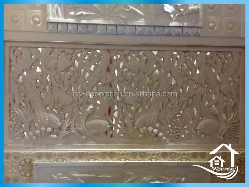 Embossed beautiful patterns decorative wall relief