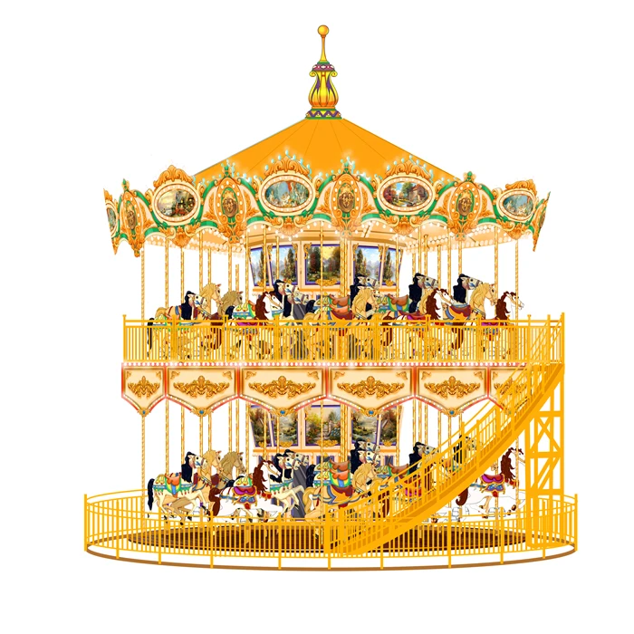 China manufacturer cheapest amusement park rides fairground merry go round carousel horse for sale