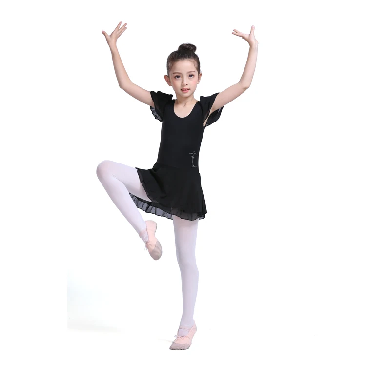 Toddler/Girls Cute Tutu Dress black Leotard for Dance, Gymnastics and Ballet