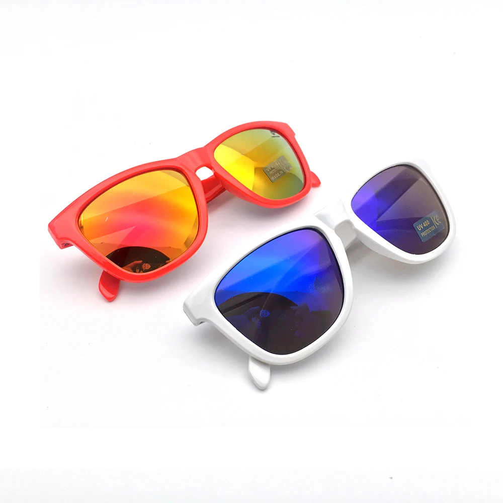 DL Glasses Wholesale Plastic Shades colorful frame mirror printed sunglasses custom logo printing oem Cheap Promotion Gafas
