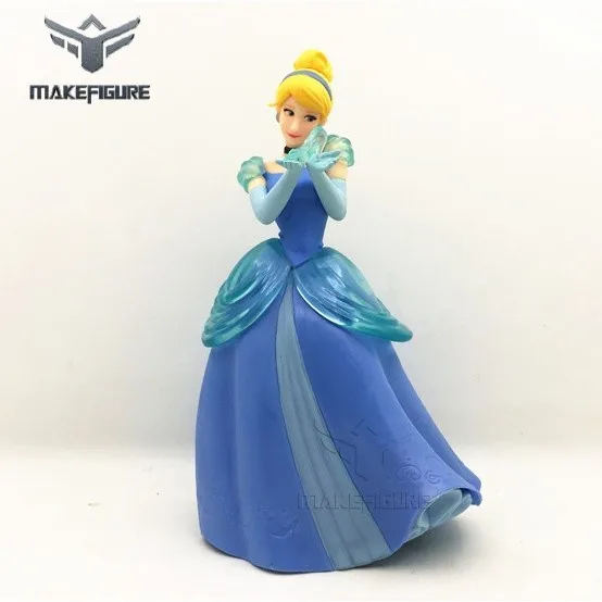 customizied cartoon princess figure toy, Cinderella PVC princess figure toy, custom made princess pvc figurine toy for kids