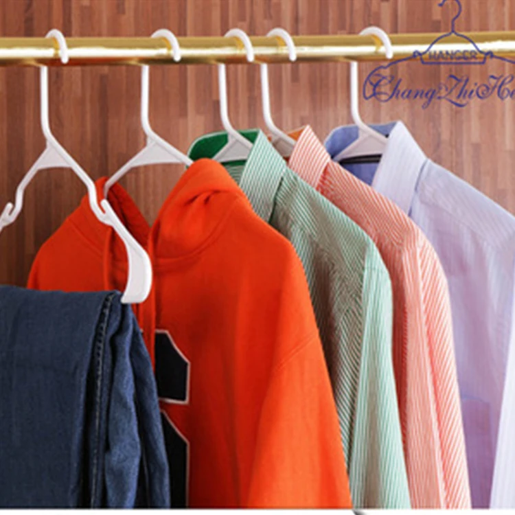 plastic white hanger new pp raise product 2017 new product plastic black hanger