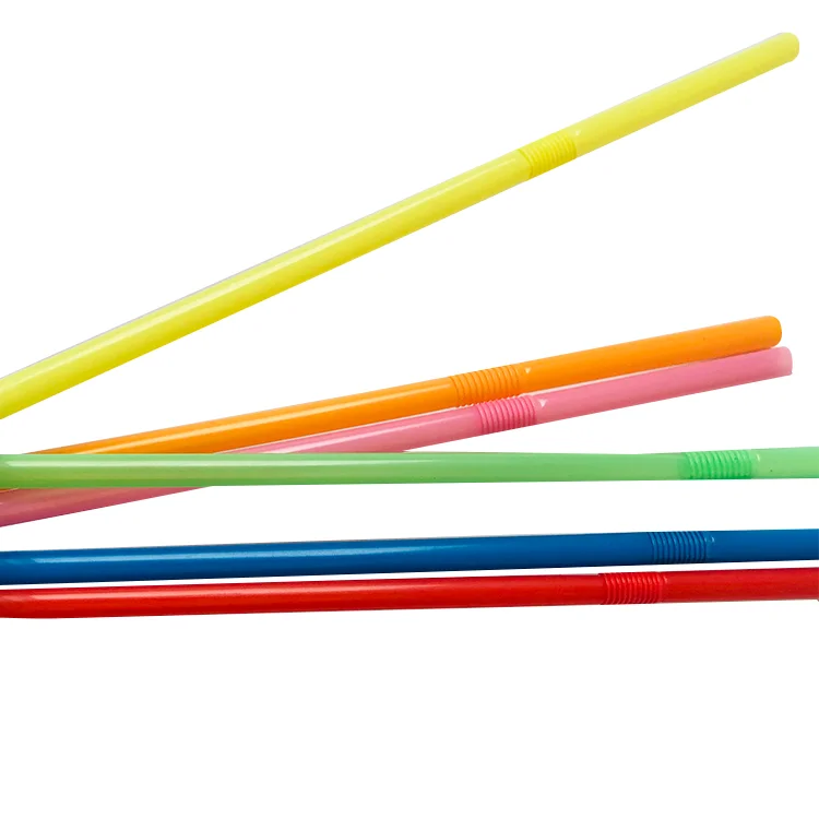 colored flexible beverage drinking straw plastic draw dividers cocktail stick crazy flexible straws