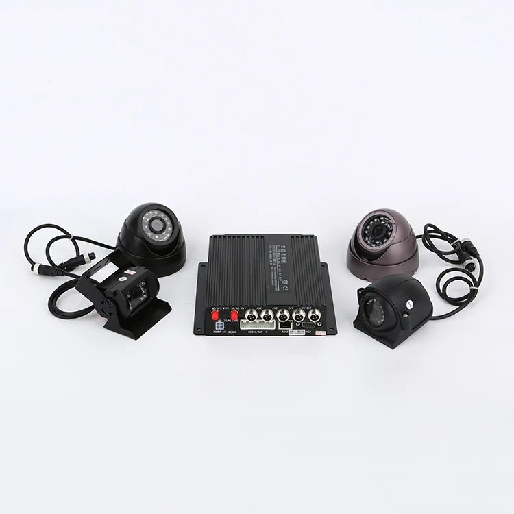 
Top quality 720p 3g gsm dvr 4ch mobile car video recorder 