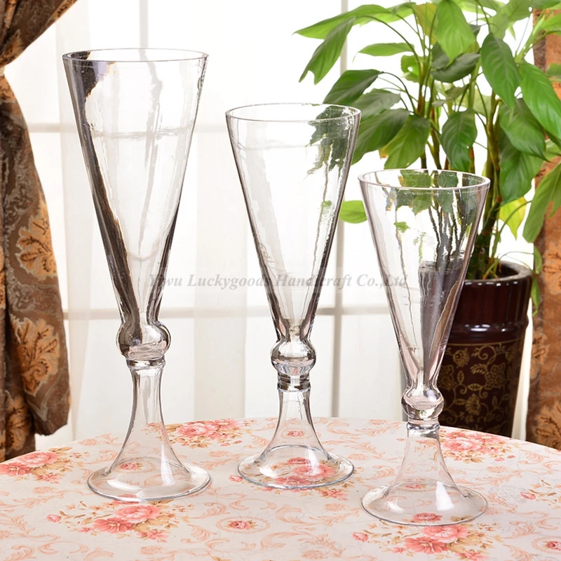 
China Factory Supply Cheap glass flower vase clear cylinder wedding vases for wholesale 