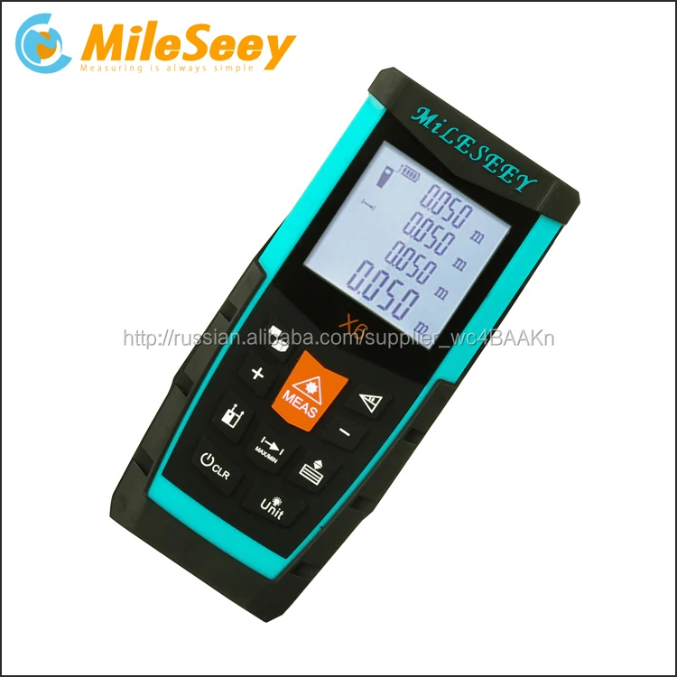 Китай Mileseey X6 50 м Мини Цифровой Электронный Дисплей Лазерная Рулетка цифровой мультиметр