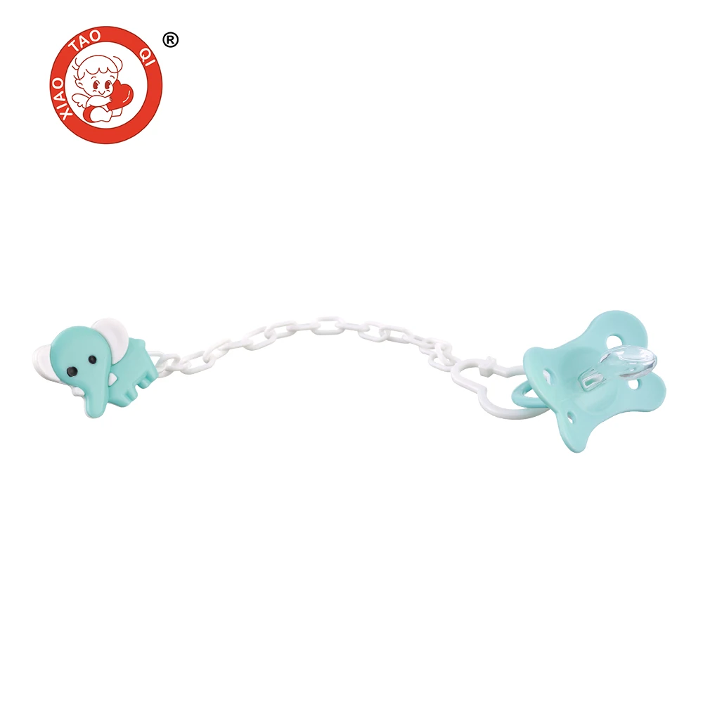 Clip  Nipple Pacifier  Large Plastic for Baby Heart Standard BPA Free Animal nipple