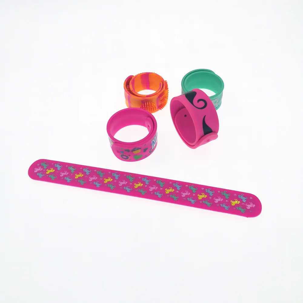 
Canada Promotional Personalized custom slap bracelets no minimum 