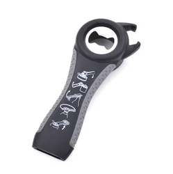 5 in 1 Lids Off Rubber Silicone Automatic Bottle Keychain Can Opener Multi Jar Opener