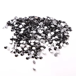 Стразы SS20 без горячей фиксации, лучшее качество, черные Стразы для ногтей