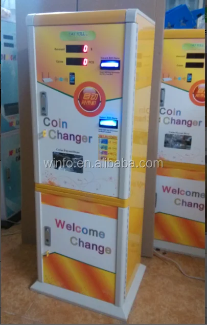 GSM High quality double hopper coin changer/High speed coin and bill out bill acceptor/Advanced coin changer machine