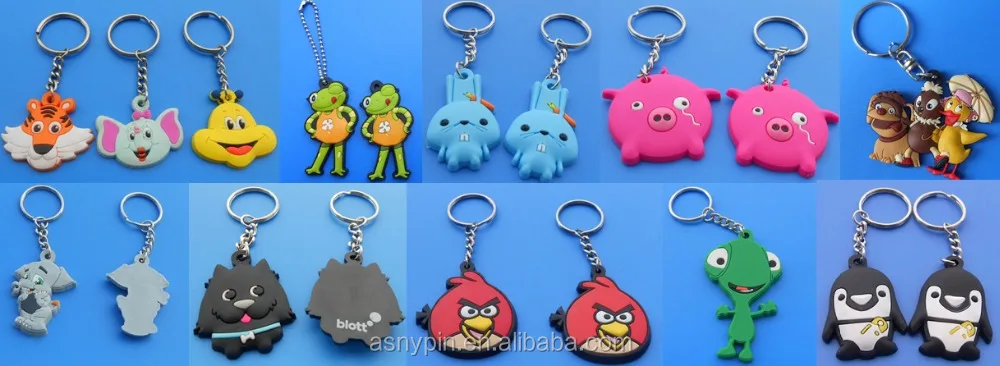 
Double-sided 3D gas cylinder bottle soft pvc keyring gas tank keychain 