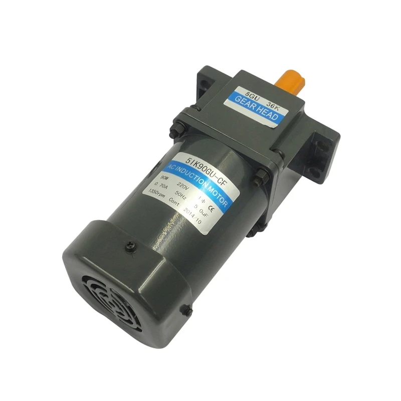 90w high torque single phase 220v 380v ac induction gear motor
