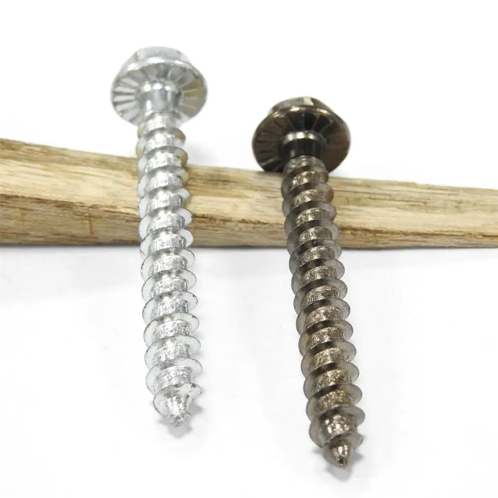 
Manufacturer Carbon Steel M7 M8 Large Self-tapping Hex Head Wood Roofing Screws sizes 