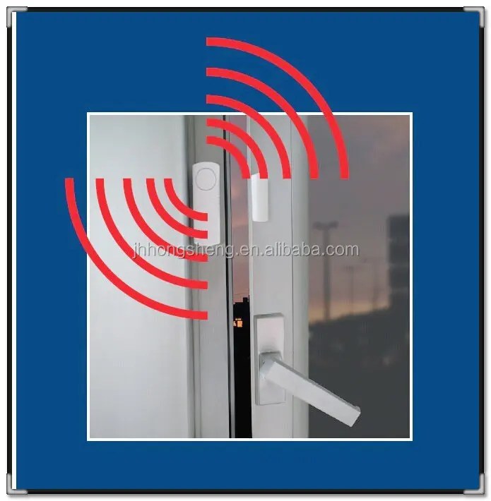 Wireless door and window sensor security alarm bulgar portable alarm with magnetic