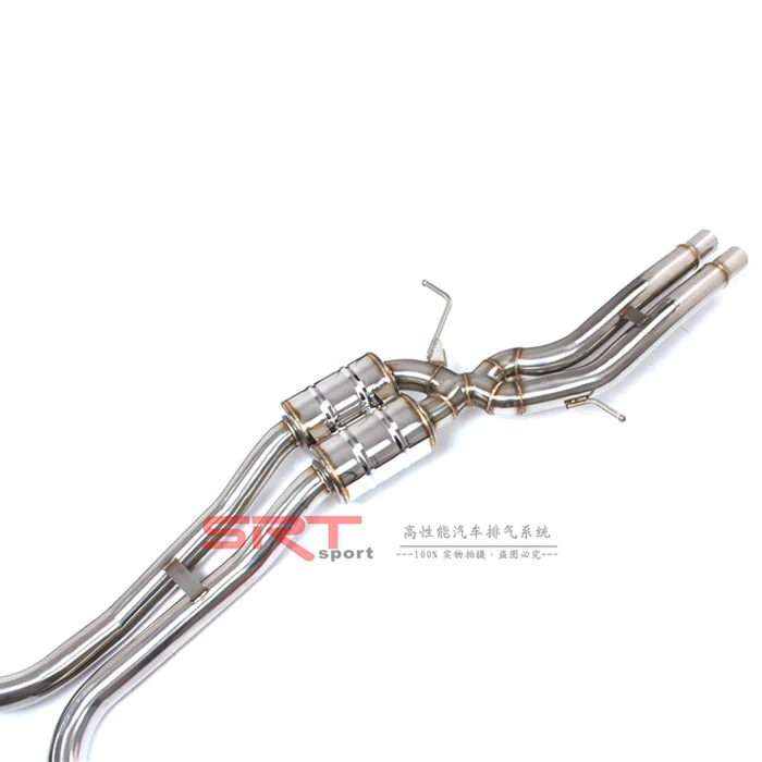 Выхлопные глушители для Audi A7 srt, выхлопная задняя часть с четырьмя двойными наконечниками